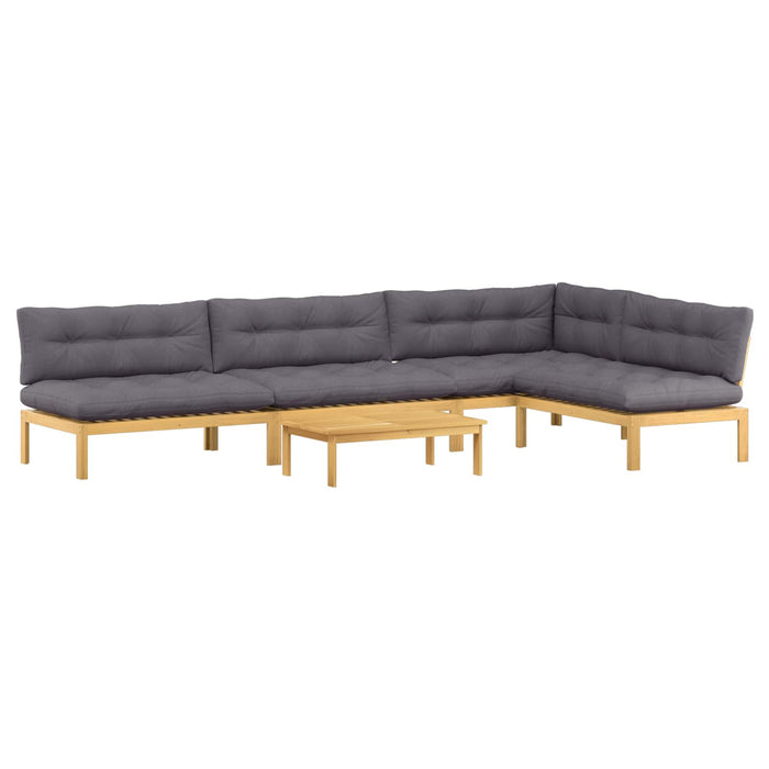 5 Bucată Unități de Canapea Palet pentru Grădină - WALTI WALTI