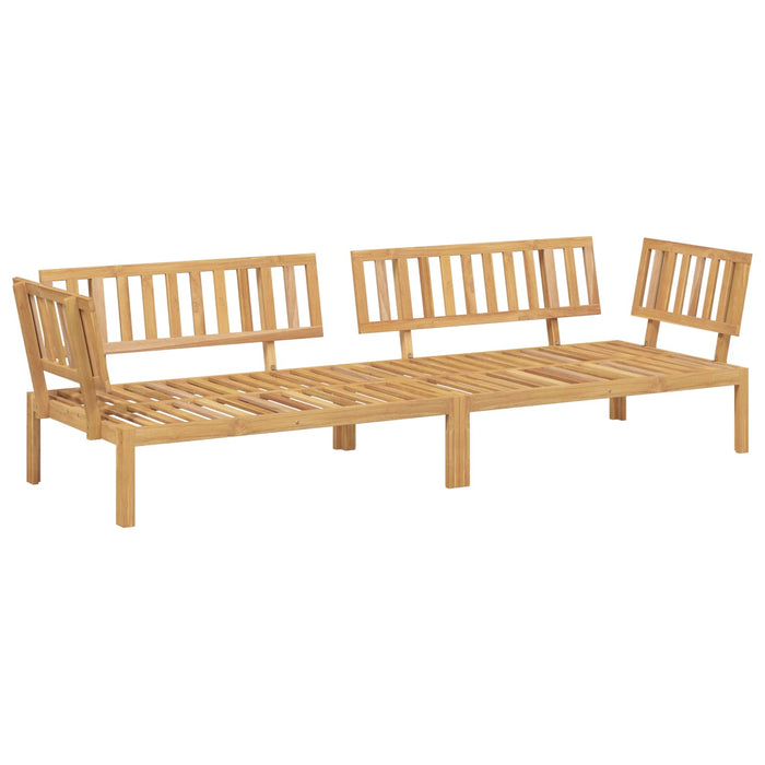 Set de canapea cu pernă Simplu 2 pcs Gri Lemn Solid de Acacia - WALTI WALTI