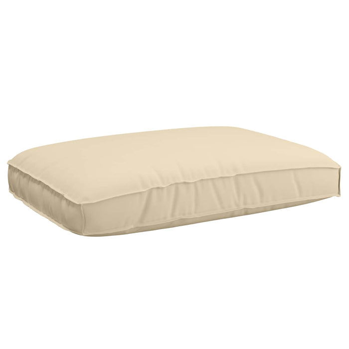 Set de canapea cu pernă Simplu 6 pcs Bej Lemn Solid de Acacia WALTI