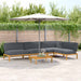 Set de canapea cu pernă 5 pcs Antracit Lemn Solid de Acacia - WALTI WALTI