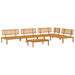 Set de canapea cu pernă 5 pcs Antracit Lemn Solid de Acacia - WALTI WALTI
