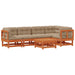 Set de lounge pentru grădină 6 pcs Maro ceruit - WALTI WALTI