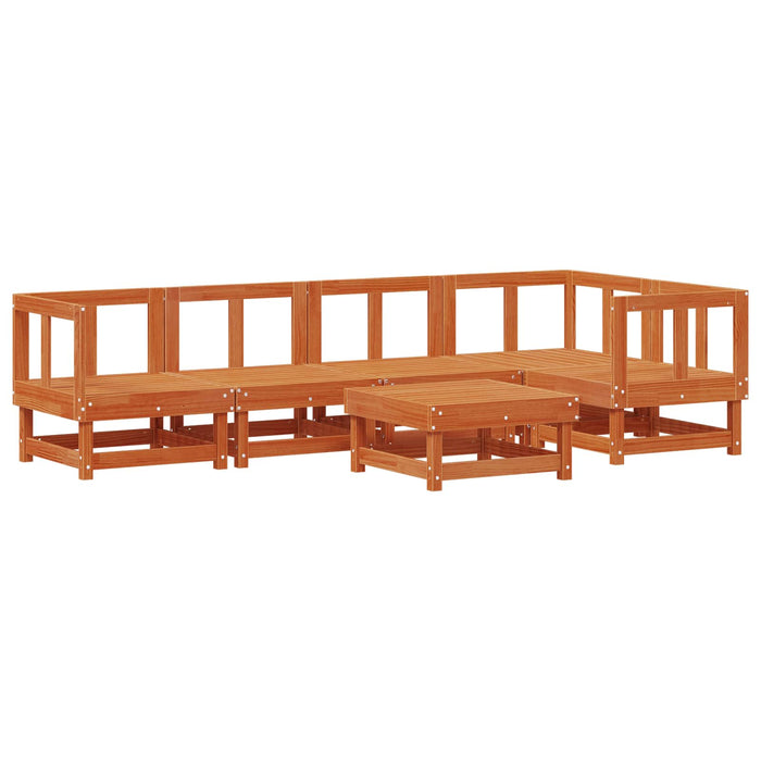 Set de lounge pentru grădină 6 pcs Maro ceruit - WALTI WALTI