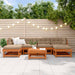 Set de lounge pentru grădină 7 pcs Maro ceruit - WALTI WALTI