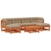 Set de lounge pentru grădină 7 pcs Maro ceruit - WALTI WALTI