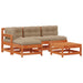 Set de lounge pentru grădină 5 pcs Maro ceruit - WALTI WALTI