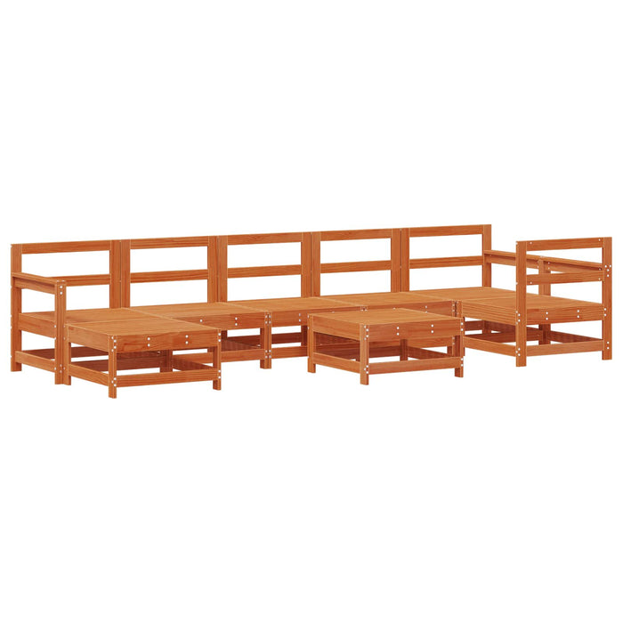 Set de lounge pentru grădină 8 pcs Maro ceruit - WALTI WALTI