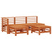 Set de lounge pentru grădină 5 pcs Maro ceruit - WALTI WALTI
