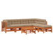 Set de lounge pentru grădină 7 pcs Maro ceruit - WALTI WALTI