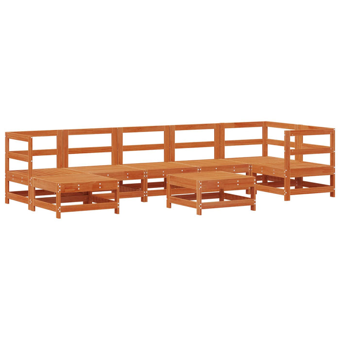 Set de lounge pentru grădină 8 pcs Maro ceruit - WALTI WALTI