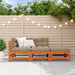 Set de lounge pentru grădină 3 pcs Maro ceruit - WALTI WALTI