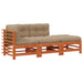 Set de lounge pentru grădină 3 pcs Maro ceruit - WALTI WALTI