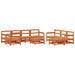 Set de lounge pentru grădină 10 pcs Maro Ceară - WALTI WALTI