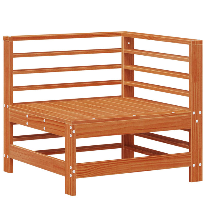 Set de lounge pentru grădină 5 pcs Maro Ceară Lemn masiv de pin - WALTI WALTI