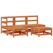 Set de lounge pentru grădină 5 pcs Maro ceruit - WALTI WALTI