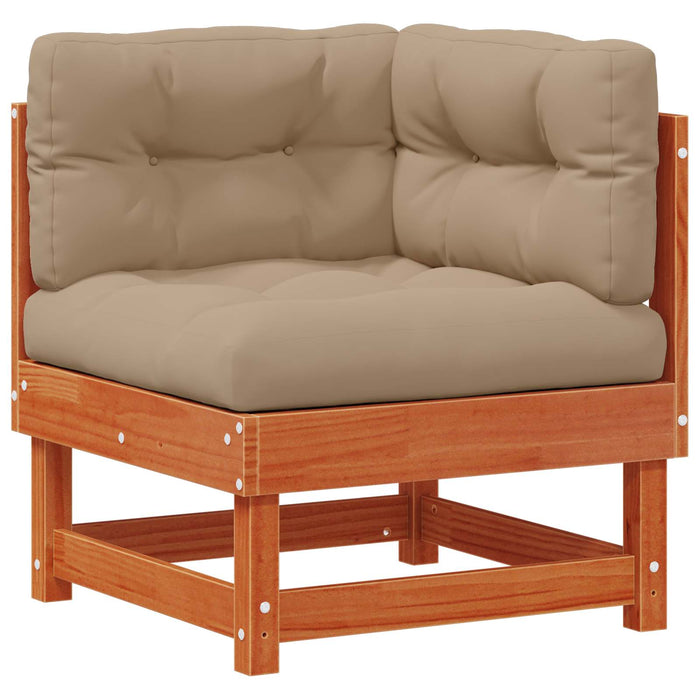Set de lounge pentru grădină 33 pcs Maro ceară și taupe - WALTI WALTI