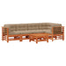 Set de lounge pentru grădină 6 pcs Maro ceruit - WALTI WALTI