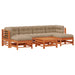 Set de lounge pentru grădină 7 pcs Maro ceruit - WALTI WALTI