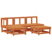 Set de lounge pentru grădină 13 pcs Maro ceară și taupe - WALTI WALTI
