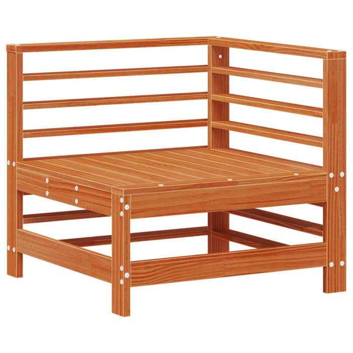 Set de lounge pentru grădină 7 pcs Maro Ceară Lemn masiv de pin - WALTI WALTI