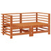 Set de lounge pentru grădină 7 pcs Maro Ceară Lemn masiv de pin - WALTI WALTI