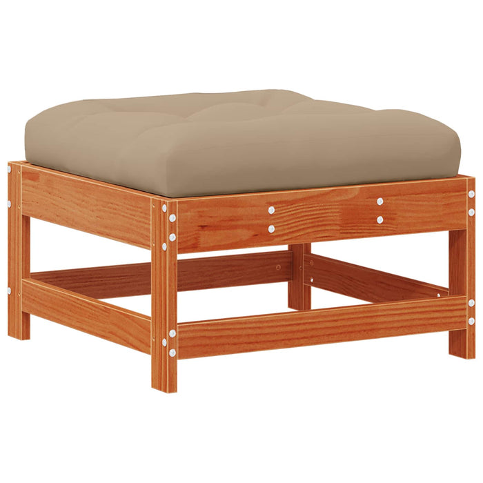 Set de lounge pentru grădină 7 pcs Maro ceară și taupe - WALTI WALTI