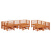 Set de lounge pentru grădină 10 pcs Maro ceruit - WALTI WALTI