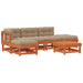 Set de lounge pentru grădină 6 pcs Maro ceruit - WALTI WALTI