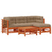 Set de lounge pentru grădină 5 pcs Maro ceruit - WALTI WALTI