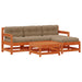 Set de lounge pentru grădină 5 pcs Maro ceară și taupe - WALTI WALTI