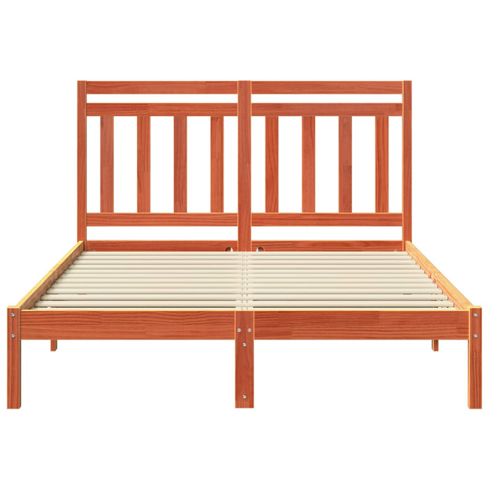 Cadru de pat cu headboard Maroniu cerat 205,5 x 165,5 x 100 cm WALTI