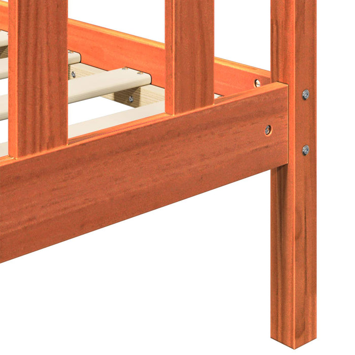 Cadru de pat 2 pcs Maroniu cerat 205,5 x 185,5 x 100 cm WALTI