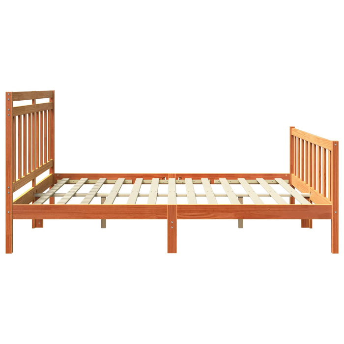 Cadru de pat 2 pcs Maroniu cerat 205,5 x 185,5 x 100 cm WALTI