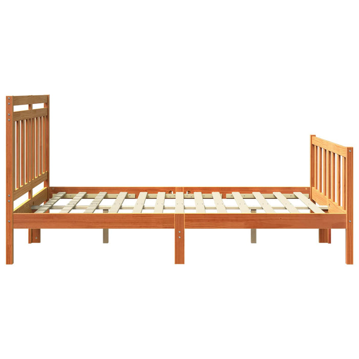 Cadru de pat 2 pcs Maroniu cerat 205,5 x 145,5 x 100 cm WALTI