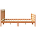 Cadru de pat cu headboard Maroniu cerat 150 x 200 cm - WALTI WALTI