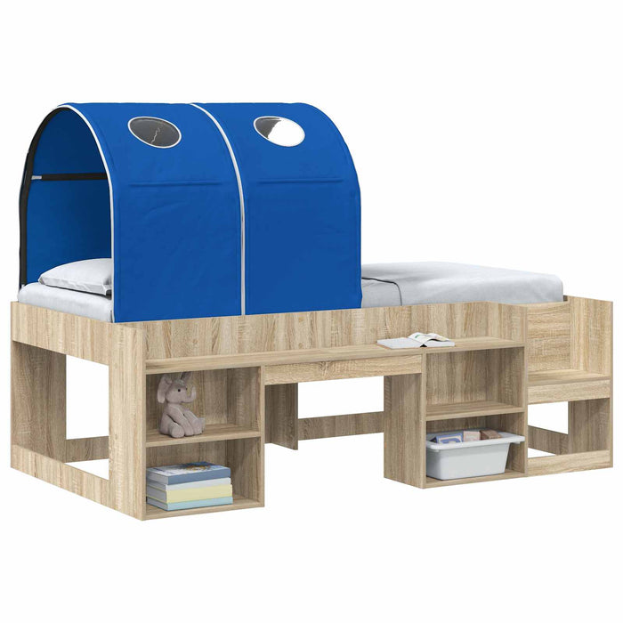 Tunel pentru Pat 2 pcs albastru 211 x 52,5 x 2 cm Poliester - WALTI WALTI