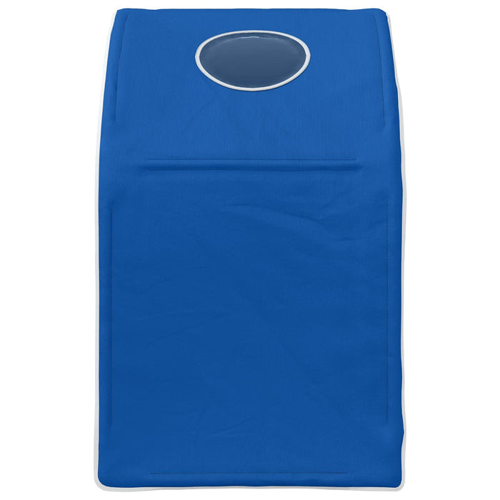 Tunel pentru Pat 2 pcs albastru 211 x 52,5 x 2 cm Poliester - WALTI WALTI