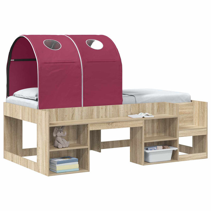 Tunel pentru Pat 2 pcs Roșu 211 x 52,5 x 2 cm Poliester - WALTI WALTI