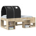 Tunel pentru Pat 2 pcs Negru 211 x 52,5 x 2 cm Poliester - WALTI WALTI