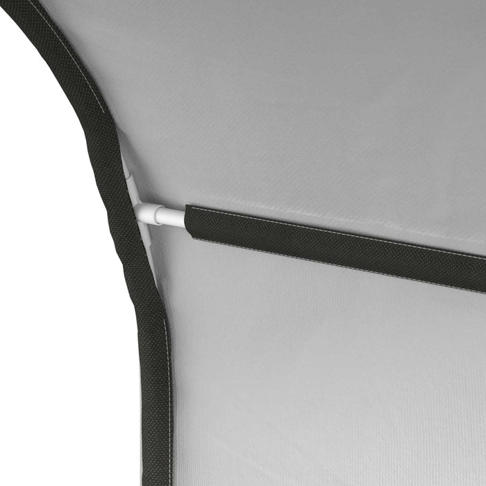 Tunel pentru Pat 2 pcs Alb 211 x 52,5 x 2 cm Poliester - WALTI WALTI