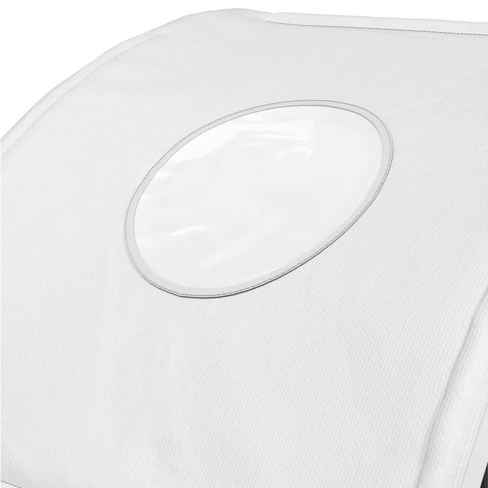 Tunel pentru Pat 2 pcs Alb 211 x 52,5 x 2 cm Poliester - WALTI WALTI