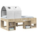 Tunel pentru Pat 2 pcs Alb 211 x 52,5 x 2 cm Poliester - WALTI WALTI
