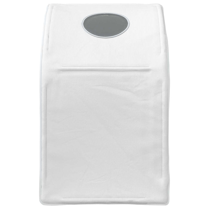 Tunel pentru Pat 2 pcs Alb 211 x 52,5 x 2 cm Poliester - WALTI WALTI