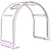 Tunel pentru Pat 2 pcs Alb 211 x 52,5 x 2 cm Poliester - WALTI WALTI