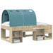 Tunel pentru Pat 2 pcs Albastru deschis 211 x 67.5 x 2 cm - WALTI WALTI