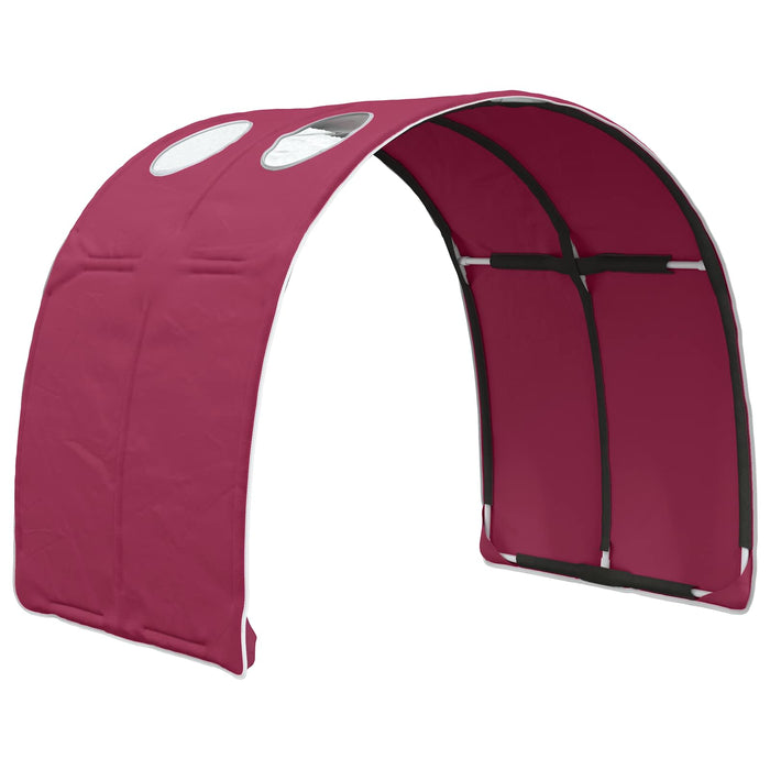 Tunel pentru Pat 2 pcs Roșu 211 x 67.5 x 2 cm Poliester - WALTI WALTI
