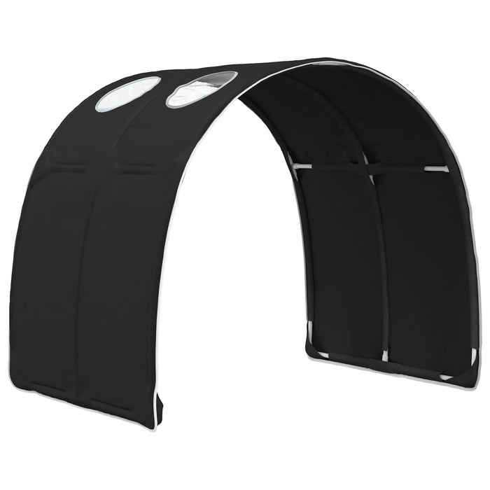 Tunel pentru Pat 2 pcs Negru 211 x 67.5 x 2 cm Poliester - WALTI WALTI