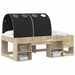 Tunel pentru Pat 2 pcs Negru 211 x 67.5 x 2 cm Poliester - WALTI WALTI