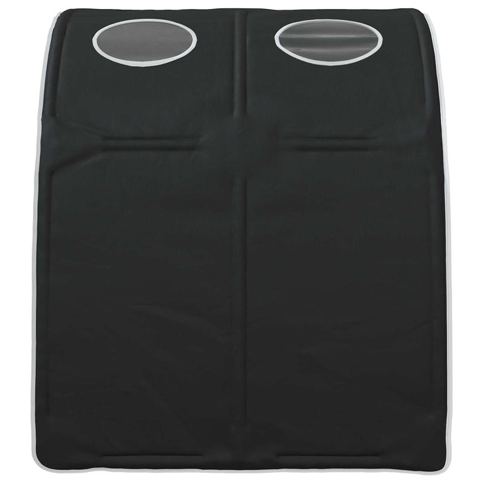 Tunel pentru Pat 2 pcs Negru 211 x 67.5 x 2 cm Poliester - WALTI WALTI