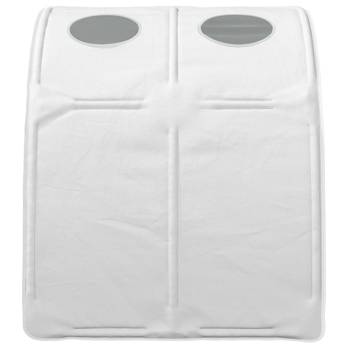 Tunel pentru Pat 2 pcs Alb 211 x 67.5 x 2 cm Poliester - WALTI WALTI